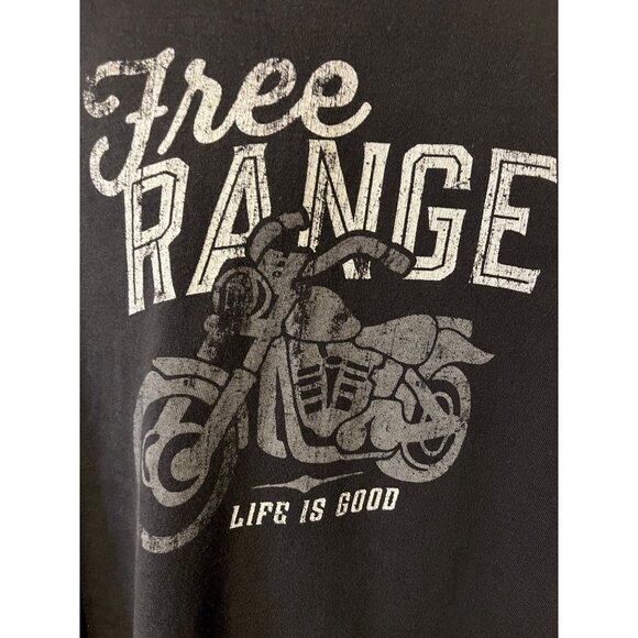 Life Is Good Long Sleeve Free Range Graphic Tee Size L Cotton - Picture 2 of 4